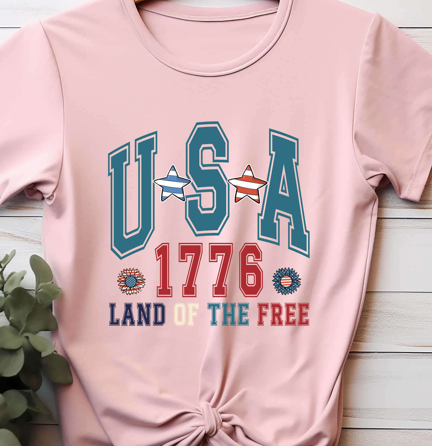 USA-1776-Land Of The Free- 4th of July - DTF Transfer