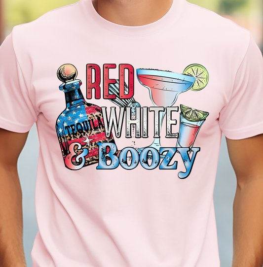 Red White And Boozy - 4th of July - DTF Transfer