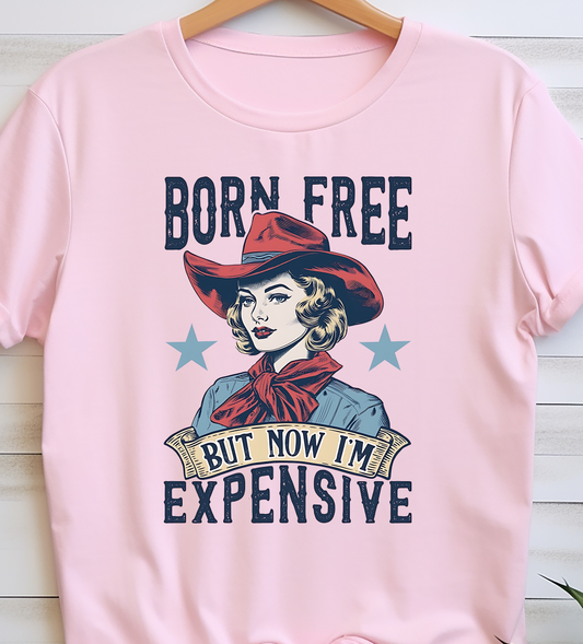 Born Free But Now I'm Expensive - 4th of July - DTF Transfer