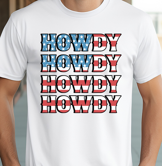 Howdy America - 4th of July - DTF Transfer