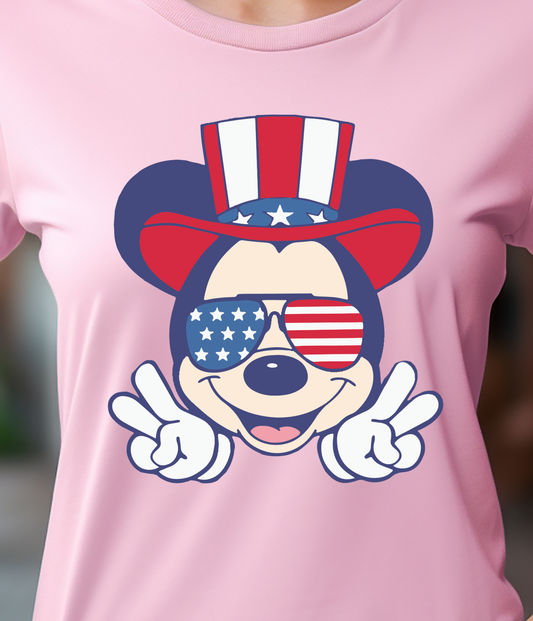 Mickey Mouse USA Flag - 4th of July - DTF Transfer