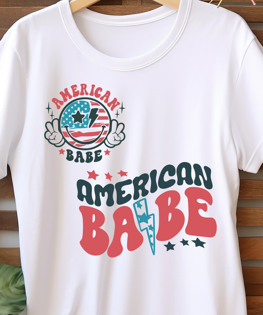 American Babe - 4th of July - DTF Transfer