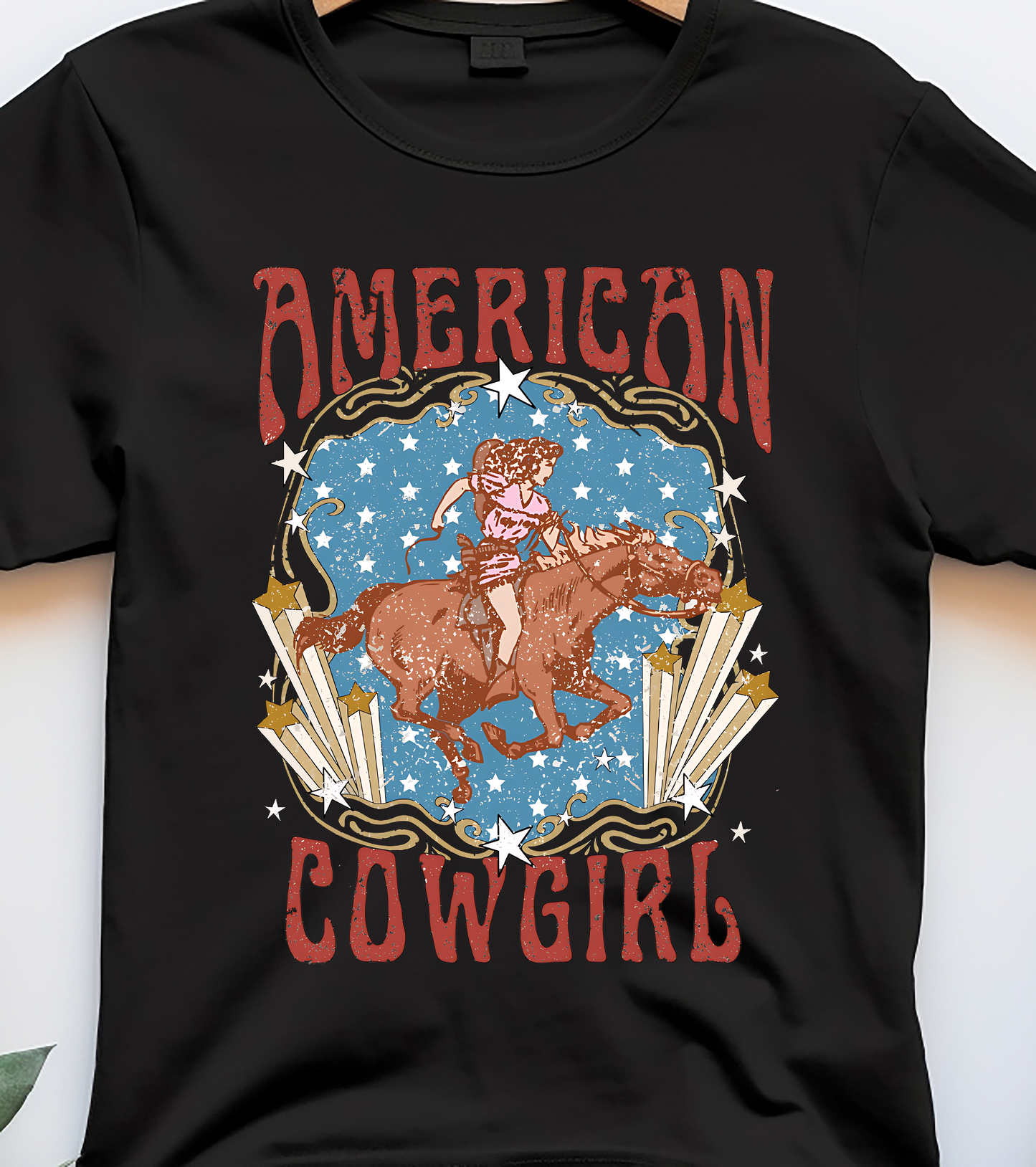 American Cowgirl - 4th of July - DTF Transfer