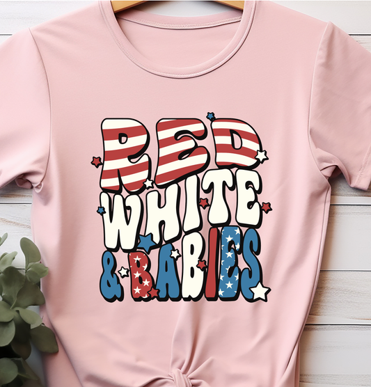 Red White & Babies - 4th of July - DTF Transfer