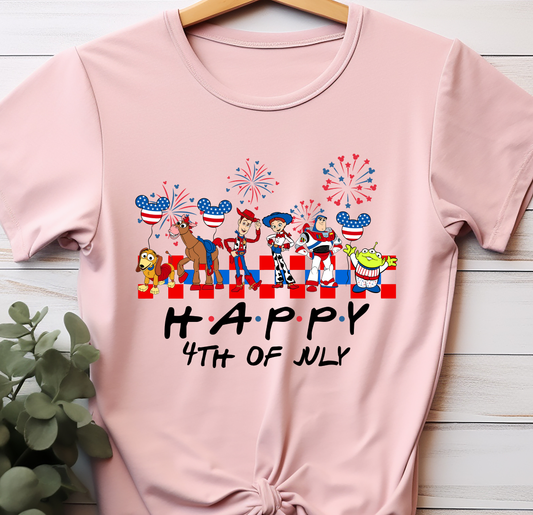 Happy 4th Of July Retro - 4th of July - DTF Transfer