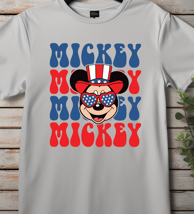 Mickey Mouse USA Flag - 4th of July - DTF Transfer