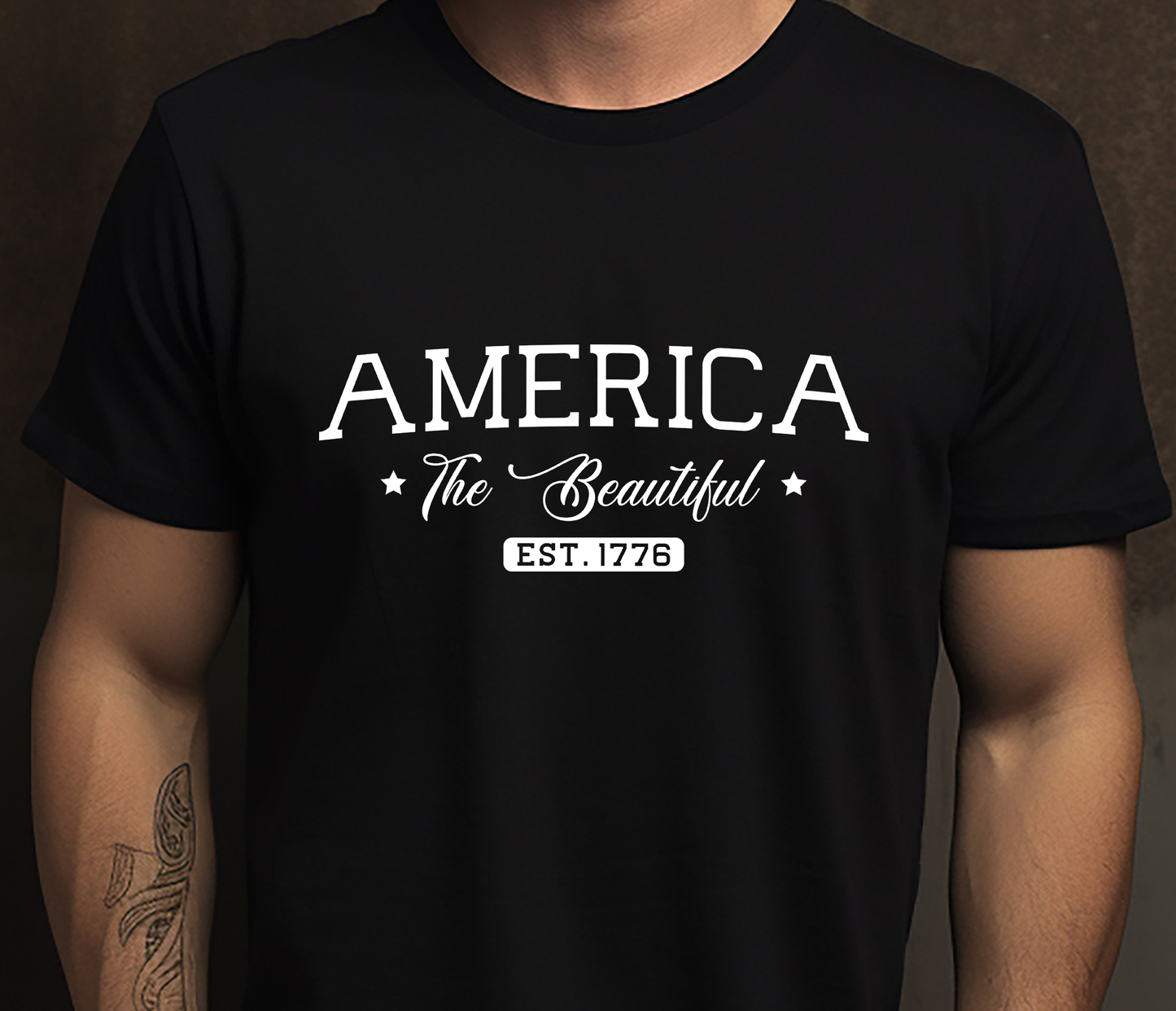 America the Beautiful - 4th of July - DTF Transfer