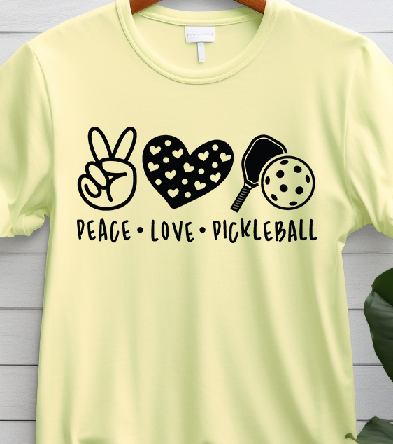 Peace Love Pickleball - Pickleball - DTF Transfer