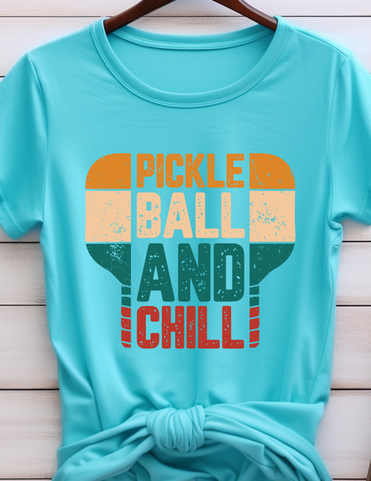 Pickleball & Chill - Pickleball - DTF Transfer